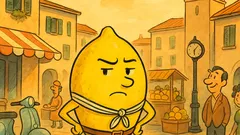 Barzelletta: «Il tempo stringe», disse il limone