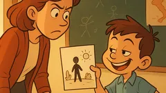 Barzelletta: La maestra: «Perché Adamo nel tema?»